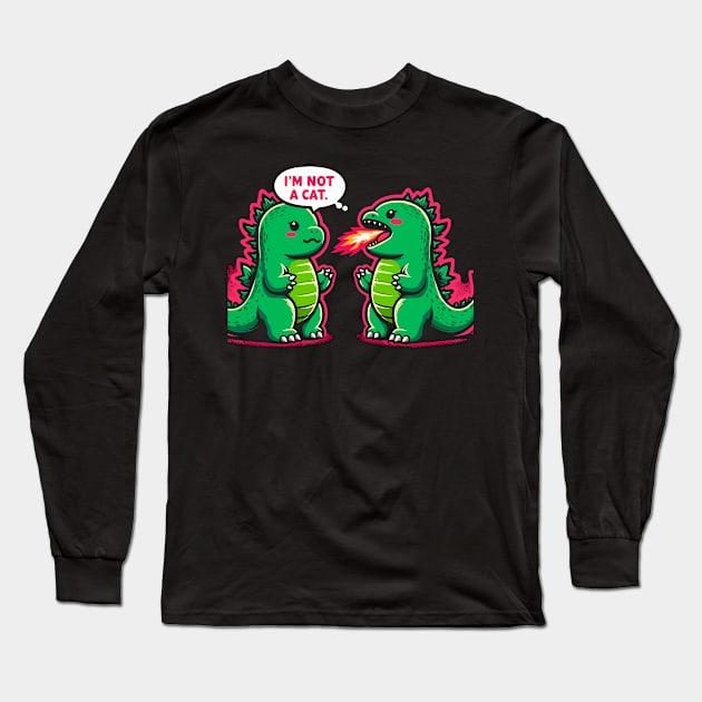 Godzilla Long Sleeve T-Shirt by Rizstor